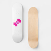 Cute 8 Bit Pixel Bow Skateboard (Voorkant)