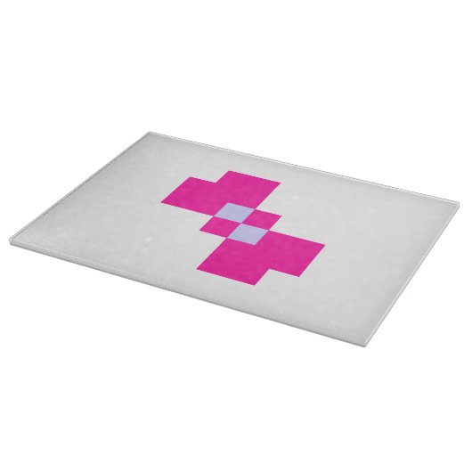 Cute 8 Bit Pixel Bow Snijplank (Hoek)