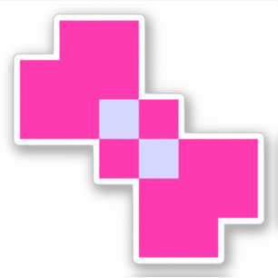 Cute 8 Bit Pixel Bow Sticker