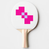 Cute 8 Bit Pixel Bow Tafeltennisbatje (Voorkant)