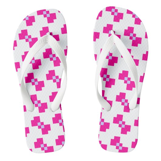Cute 8 Bit Pixel Bow Teenslippers (Voetbed)