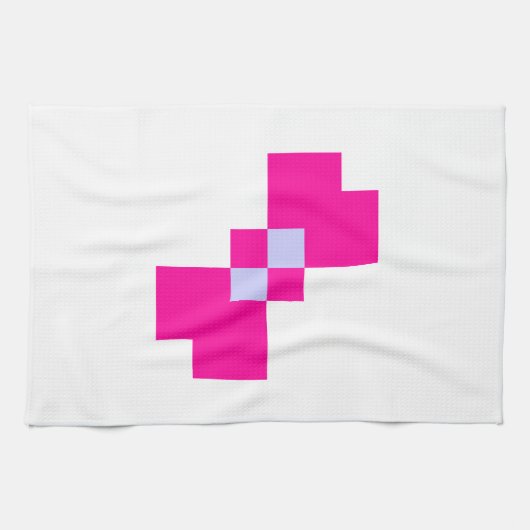 Cute 8 Bit Pixel Bow Theedoek (Horizontaal)