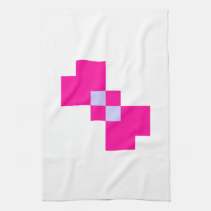 Cute 8 Bit Pixel Bow Theedoek