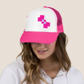 Cute 8 Bit Pixel Bow Trucker Pet (In situ)
