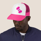 Cute 8 Bit Pixel Bow Trucker Pet (In situ)