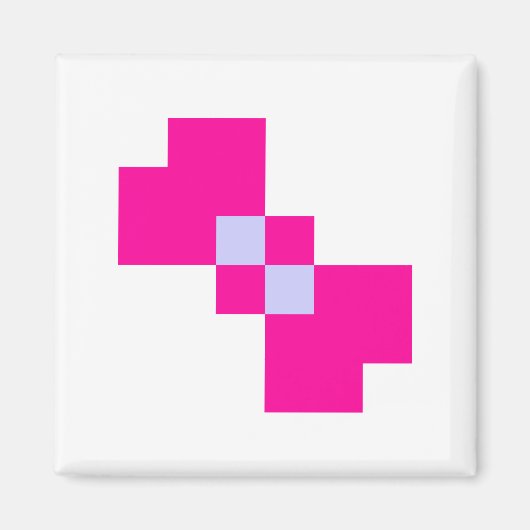 Cute 8 Bit Pixelen Boog Magneet (Voorkant)