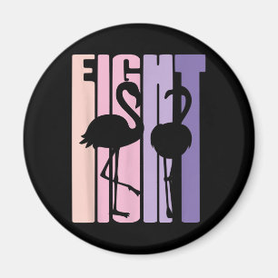 Cute 8th Birthday Gift I Flamingo I Acht Your Magneet
