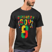 Cute 8th Birthday Tees 8 Years Old Block Building  (Voorkant)