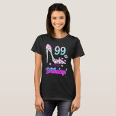 Cute 99 Years Old It's My 99th Birthday Party T-shirt (Voorkant volledig)