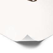 Cute 'a Baby is Brewing' Coffee Baby Shower Perfect Poster (Hoek)