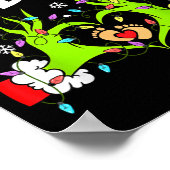 Cute A Little Who Is Due Christmas Pregnancy Annou Poster (Hoek)