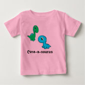 Cute-a-saurus schattige dinosaurusshirt (Voorkant)