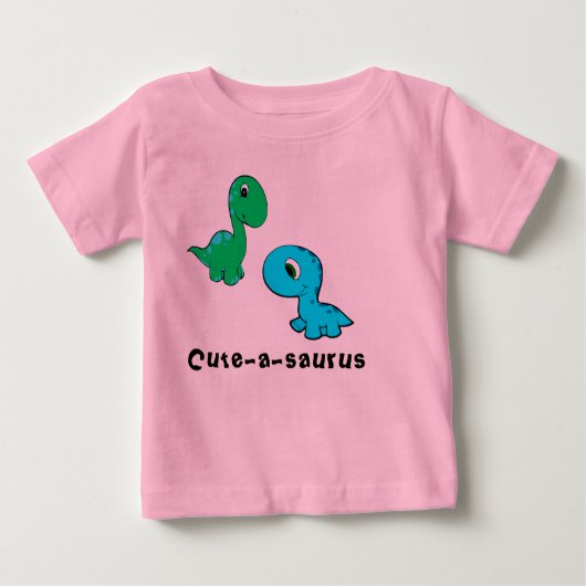 Cute-a-saurus schattige dinosaurusshirt (Voorkant)