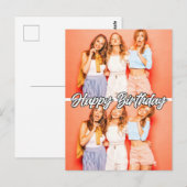 Cute Aangepaste 2-foto sjabloon Gefeliciteerd met  Briefkaart (Voorkant / Achterkant)