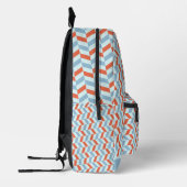 Cute Aangepaste Naam Hoge School Monogram Bedrukte Rugzak (Links)