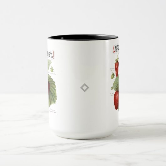 Cute  aardbeirassen Life is Sweet Mok (Midden)