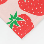 Cute aardberies Blanket Fleece Deken (Hoek)