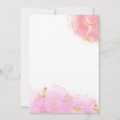 Cute aardbery baby "Het is een meisje" aankondigin Aankondiging (Achterkant)