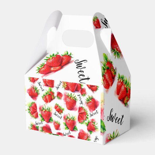 Cute aardbery bedankdoosjes (Achterkant)