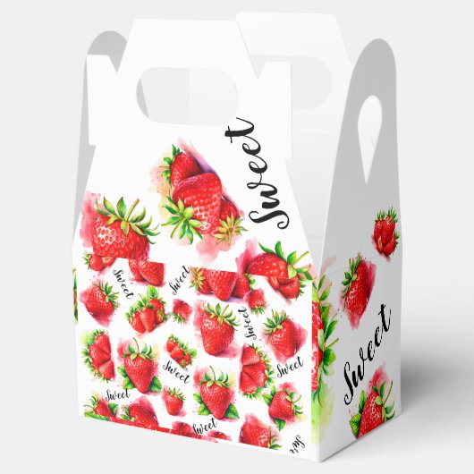 Cute aardbery bedankdoosjes (Geopend)