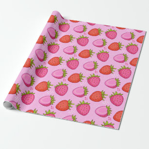 Cute aardbery cadeaupapier
