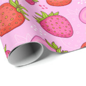 Cute aardbery cadeaupapier (Rol Hoek)