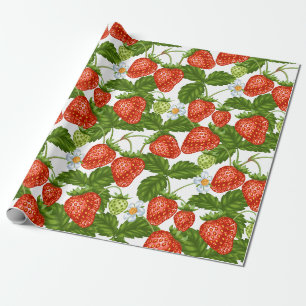 Cute aardbery cadeaupapier