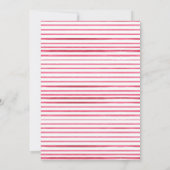 Cute aardbery Girl Berry First Birthday Party Kaart (Achterkant)