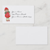 Cute aardbery Girl Visitekaartje (Voorkant / Achterkant)