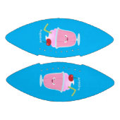 Cute aardbery ice crème sundae cartoon american football (Panelen)