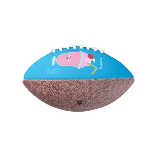 Cute aardbery ice crème sundae cartoon american football (Gedraaid 270)