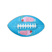 Cute aardbery ice crème sundae cartoon american football (Voorkant)