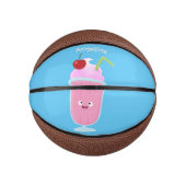 Cute aardbery ice crème sundae cartoon basketbal (Voorkant)