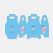 Cute aardbery ice crème sundae cartoon bedankdoosjes (Uitgevouwen)