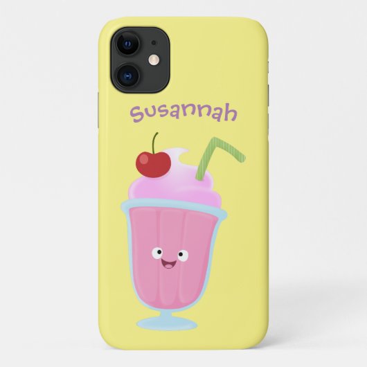 Cute aardbery ice crème sundae cartoon Case-Mate iPhone case (Achterkant)
