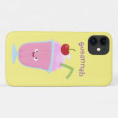 Cute aardbery ice crème sundae cartoon Case-Mate iPhone case (Achterkant (horizontaal))