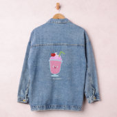 Cute aardbery ice crème sundae cartoon denim jacket (Hangar)