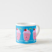 Cute aardbery ice crème sundae cartoon espresso kop (Voorkant rechts)