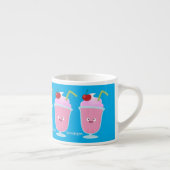Cute aardbery ice crème sundae cartoon espresso kop (Rechts)