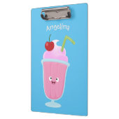 Cute aardbery ice crème sundae cartoon klembord (Links)