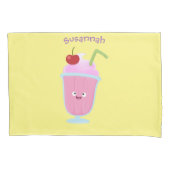 Cute aardbery ice crème sundae cartoon kussensloop (Voorkant)