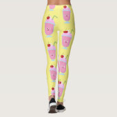 Cute aardbery ice crème sundae cartoon leggings (Achterkant)