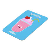 Cute aardbery ice crème sundae cartoon magneet (Linkerzijde)