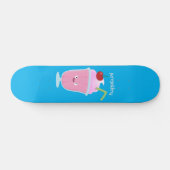 Cute aardbery ice crème sundae cartoon persoonlijk skateboard (Horizontaal)