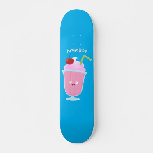 Cute aardbery ice crème sundae cartoon persoonlijk skateboard (Voorkant)