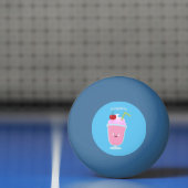 Cute aardbery ice crème sundae cartoon pingpongbal (Net)