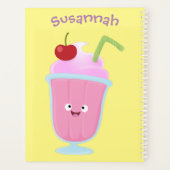Cute aardbery ice crème sundae cartoon planner (Achterkant)