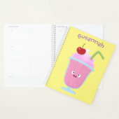 Cute aardbery ice crème sundae cartoon planner (Display)
