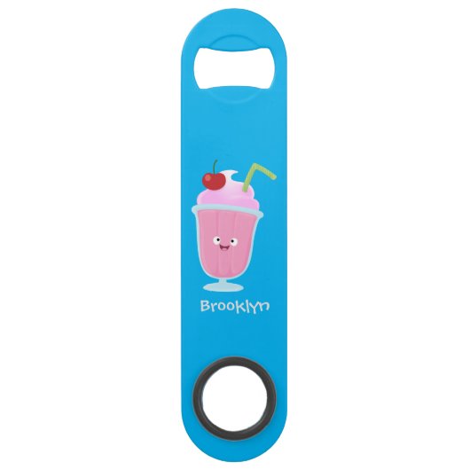 Cute aardbery ice crème sundae cartoon speed flessenopener (Voorkant)