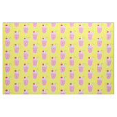 Cute aardbery ice crème sundae cartoon stof (Fat Quarter)